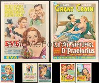 7s0022 LOT OF 350 UNFOLDED BELGIAN REPRODUCTION POSTERS 1990s great images from classic movies!