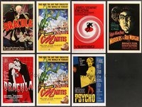 7s0024 LOT OF 7 UNIVERSAL MASTERPRINTS 2001 all the best horror movies including Dracula!