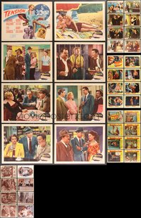 7s0434 LOT OF 44 1940S-50S LOBBY CARDS 1940s-1950s mostly complete sets from several movies!