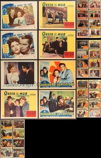 7s0408 LOT OF 66 1940S LOBBY CARDS 1940s incomplete sets from a variety of different movies!