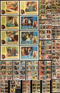 7s0351 LOT OF 157 1950S LOBBY CARDS 1950s incomplete sets from a variety of different movies!