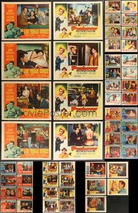 7s0398 LOT OF 77 1950S LOBBY CARDS 1950s incomplete sets from a variety of different movies!