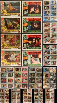 7s0370 LOT OF 117 1950S LOBBY CARDS 1950s incomplete sets from a variety of different movies!