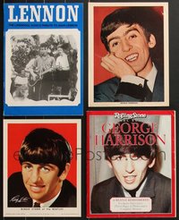 7s0660 LOT OF 4 BEATLES ITEMS 1960s-2000s great images of John, Paul, Ringo & George!