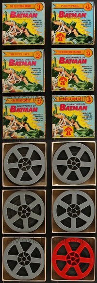 7s0857 LOT OF 6 ADVENTURES OF BATMAN 8MM FILMS 1965 first six chapters of this superhero serial!