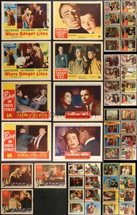 7s0384 LOT OF 91 1950S LOBBY CARDS 1950s incomplete sets from a variety of different movies!