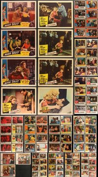 7s0381 LOT OF 99 1950S LOBBY CARDS 1950s incomplete sets from a variety of different movies!