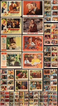 7s0365 LOT OF 124 1950S LOBBY CARDS 1950s incomplete sets from a variety of different movies!