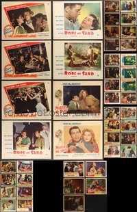 7s0405 LOT OF 69 1940S LOBBY CARDS 1940s incomplete sets from a variety of different movies!