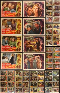 7s0376 LOT OF 104 1940S LOBBY CARDS 1940s incomplete sets from a variety of different movies!