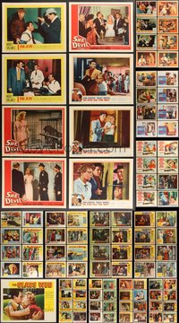 7s0359 LOT OF 137 1950S LOBBY CARDS 1950s incomplete sets from a variety of different movies!