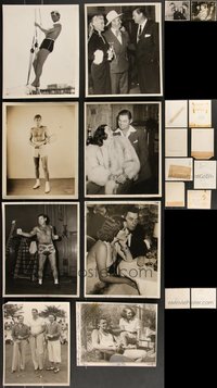 7s0810 LOT OF 10 JOHNNY WEISSMULLER 8X10 STILLS 1930s-1950s great candid images of the Tarzan star!