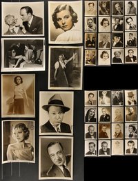 7s0754 LOT OF 40 1930S-40S 8X10 STILLS 1930s-1940s great portraits of male & female stars!