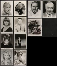 7s0876 LOT OF 11 SIGNED REPRO PHOTOS 1980s great portraits of male & female stars!