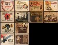 7s0487 LOT OF 12 PARAMOUNT PICTURES SILENT TITLE CARDS 1910s-1920s from a variety of movies!