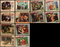 7s0486 LOT OF 12 RICHARD DIX LOBBY CARDS 1920s-1940s incomplete sets from five of his movies!