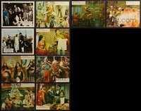 7s0854 LOT OF 10 COLOR ENGLISH FRONT OF HOUSE LOBBY CARDS FROM CARRY ON MOVIES 1960s cool scenes!