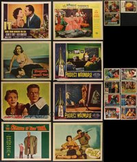 7s0461 LOT OF 27 1950S HORROR/SCI-FI LOBBY CARDS 1950s cool scenes from several scary movies!