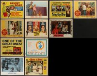 7s0492 LOT OF 11 BLACK AFRICAN AMERICAN ACTORS LOBBY CARDS 1950s-1960s Belafonte, Poitier & more!