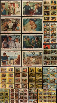 7s0361 LOT OF 136 1950S LOBBY CARDS 1950s complete sets from seventeen different movies!