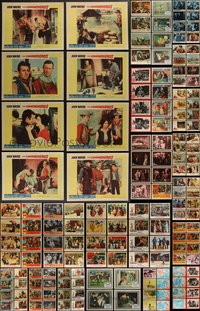 7s0352 LOT OF 156 1960S LOBBY CARDS 1960s mostly complete sets from a variety of different movies!