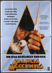 7s0087 LOT OF 5 FOLDED CLOCKWORK ORANGE R98 ITALIAN TWO-PANELS R1998 Kubrick, art of McDowell!