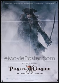 7s0061 LOT OF 8 FOLDED PIRATES OF THE CARIBBEAN: AT WORLD'S END ITALIAN ONE-PANELS 2007 Johnny Depp