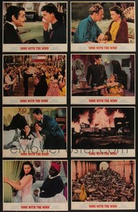 7s0874 LOT OF 17 SETS OF 8 GONE WITH THE WIND 8X10 COMMERCIAL PRINTS 2000s Gable, Leigh, LC images!