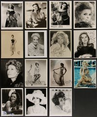 7s0875 LOT OF 15 SIGNED REPRO PHOTOS 1980s-1990s great portraits of pretty actresses!