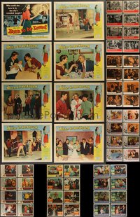 7s0419 LOT OF 56 1950S BAD TEENS LOBBY CARDS 1950s complete sets from seven different movies!