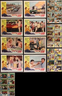 7s0428 LOT OF 48 1960S HOT ROD LOBBY CARDS 1960s complete sets from six different movies!