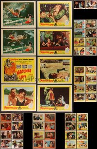 7s0407 LOT OF 66 1950S-60S LOBBY CARDS 1950s-1960s mostly complete sets from several movies!