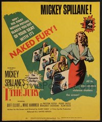 7s0125 LOT OF 12 I, THE JURY WINDOW CARDS 1953 Mickey Spillane, Mike Hammer, sexy 3-D image!