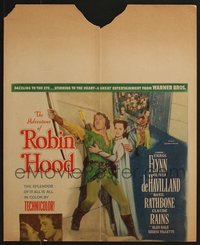 7s0144 LOT OF 4 ADVENTURES OF ROBIN HOOD R48 WINDOW CARDS R1948 Errol Flynn, Olivia De Havilland