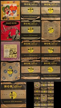 7s0525 LOT OF 25 MGM RECORDS 1950s a variety of music from movies & more!