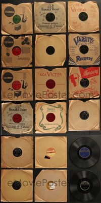 7s0526 LOT OF 18 RECORDS 1940s-1950s music from a variety of different artists!