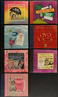 7s0530 LOT OF 7 MGM HARDCOVER RECORD SETS 1950s soundtracks from a variety of different movies!