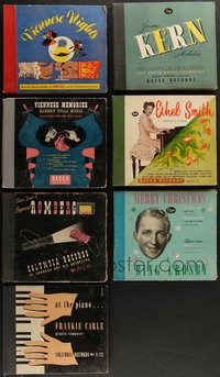 7s0531 LOT OF 7 HARDCOVER RECORD SETS 1940s music from a variety of different artists!