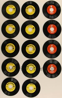 7s0850 LOT OF 14 CHILDREN'S 45 RPM RECORDS 1930s-1950s songs to play with storybooks!