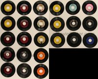 7s0847 LOT OF 24 45 RPM RECORDS 1950s-1960s songs from a variety of different artists!