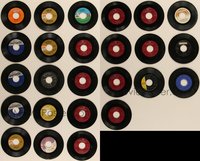 7s0846 LOT OF 25 45 RPM RECORDS 1950s-1970s songs from a variety of different artists!