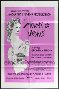 7s0234 LOT OF 23 FOLDED MOUNT OF VENUS ONE-SHEETS 1975 great art of sexy Georgina Spelvin!