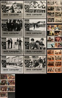 7s0441 LOT OF 39 ROCK 'N' ROLL RELATED LOBBY CARDS 1960s-1990s including four complete sets!