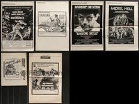 7s0582 LOT OF 6 UNCUT PRESSBOOKS 1960s-1970s Moonraker, Raging Bull, American Graffiti & more!