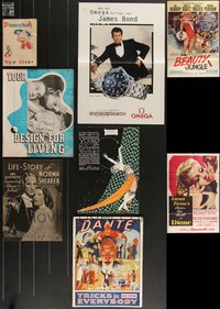 7s0647 LOT OF 11 FOLDED POSTERS & MISCELLANEOUS ITEMS 1920s-1990s from a variety of movies & more!