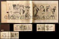 7s0634 LOT OF 231 SEEIN' STARS NEWSPAPER CARTOONS IN A SCRAPBOOK 1930s-1940s top Hollywood stars!