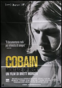 7s0071 LOT OF 5 FOLDED COBAIN MONTAGE OF HECK ITALIAN ONE-PANELS 2015 Nirvana singer biography!