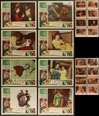 7s0467 LOT OF 24 1950S TEENAGE HORROR/SCI-FI LOBBY CARDS 1950s complete sets from three movies!