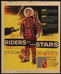 7s0111 LOT OF 34 RIDERS TO THE STARS WINDOW CARDS 1954 cool art of astronaut William Lundigan!