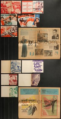 7s0577 LOT OF 6 HERALDS 1930s-1940s great images from a variety of different movies!